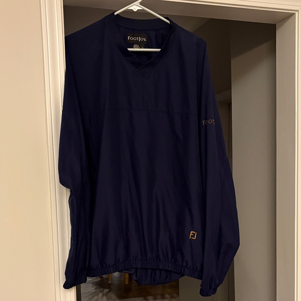 FootJoy Navy V-Neck Golf Pullover